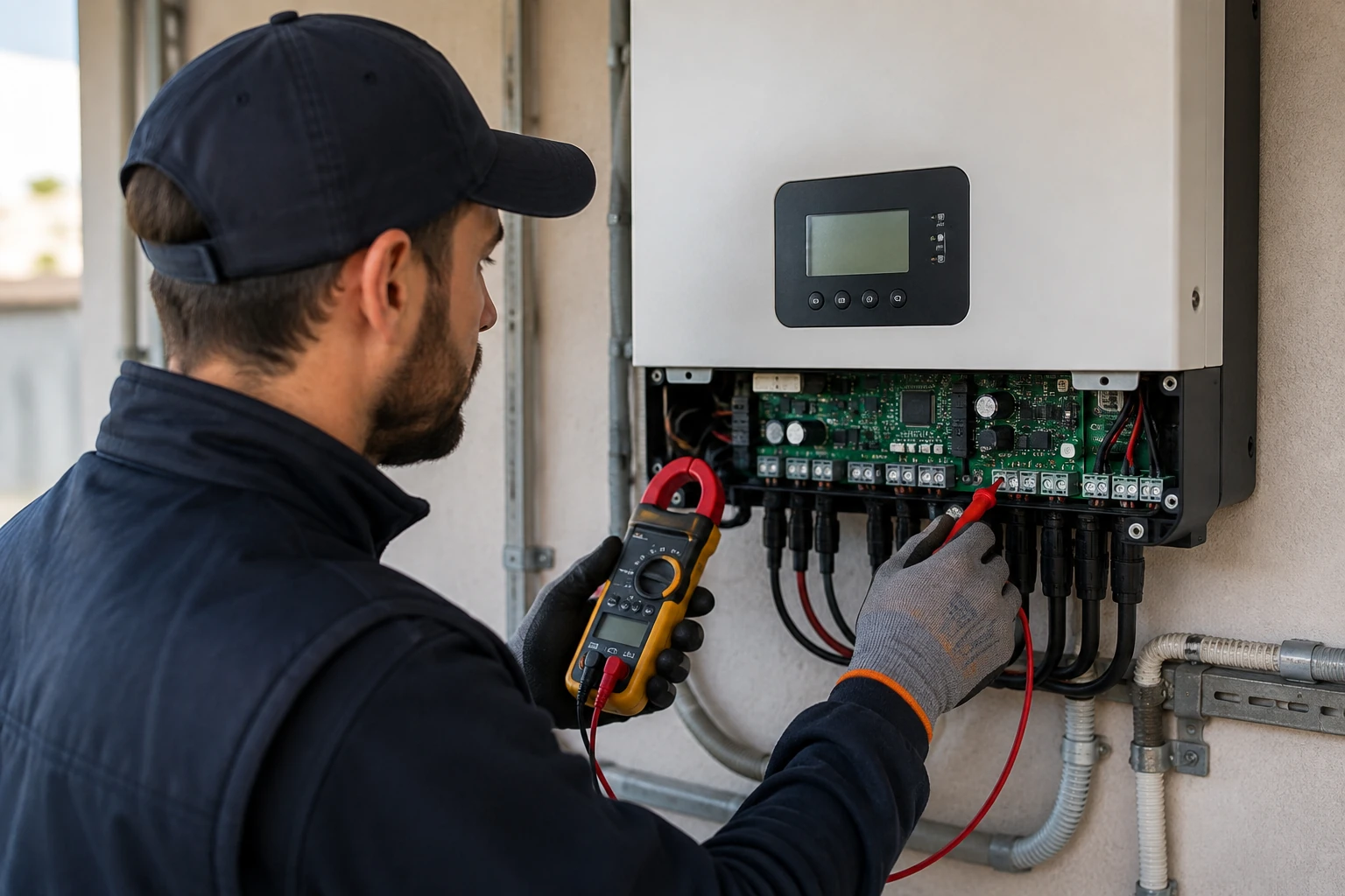 Contrôle technique d'un onduleur photovoltaïque existant